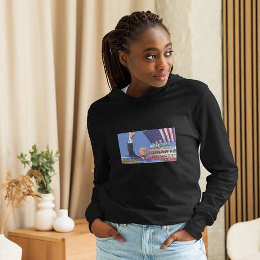 Trump 54:17 Ladies-Hooded long-sleeve tee