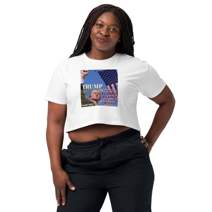 Trump 54:17 Ladies crop top